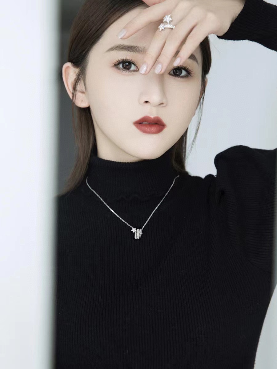 CCNS007 S925 sterling silver COCO comete Necklace - ccjewelryacc