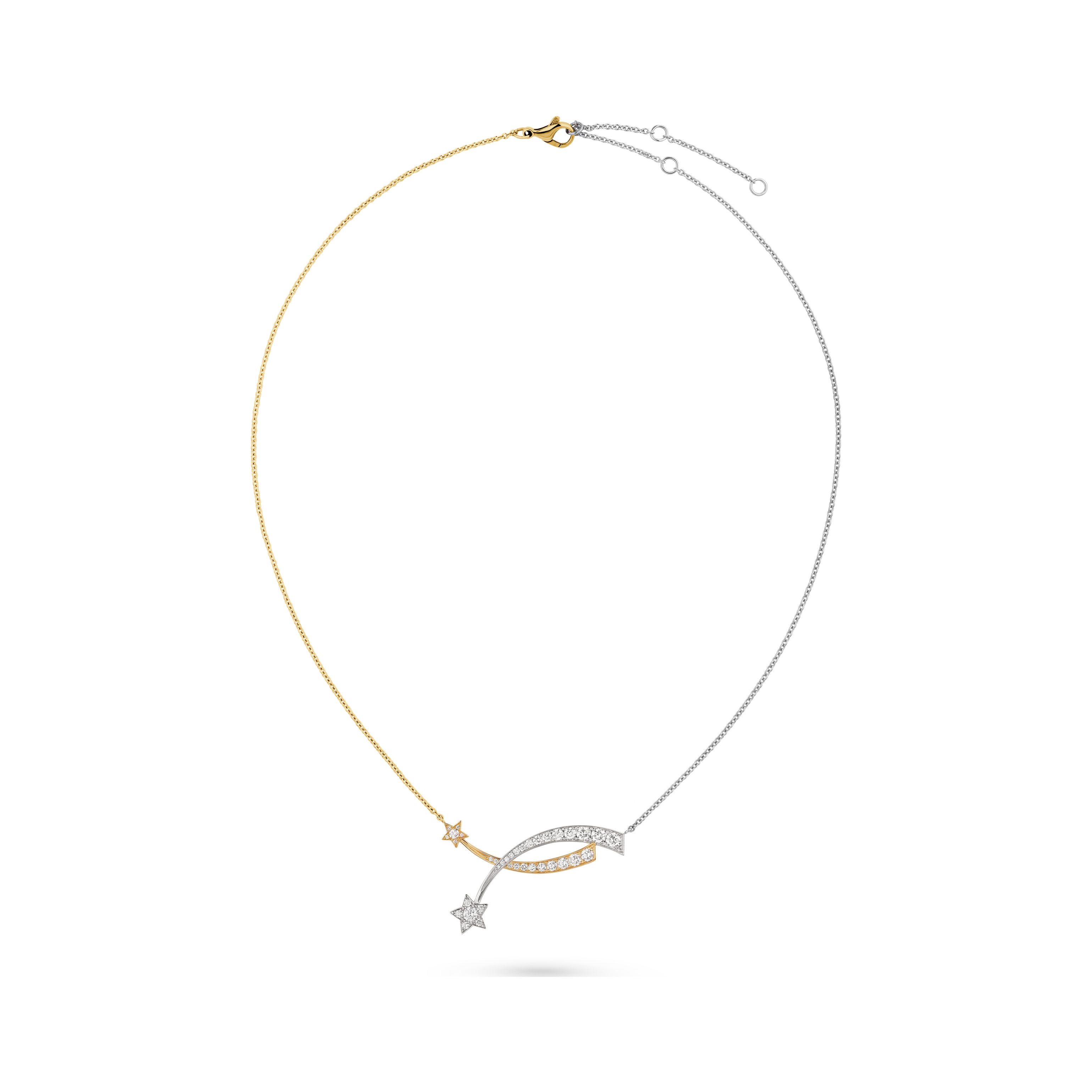 CCNV185 V-Gold CC Étoile Filante necklace - ccjewelryacc