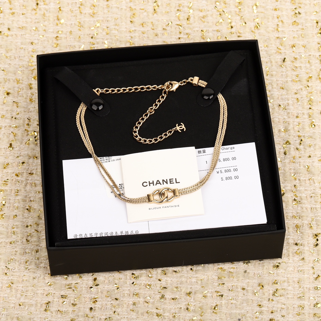 CCN533 Metal snake chain choker necklace - ccjewelryacc