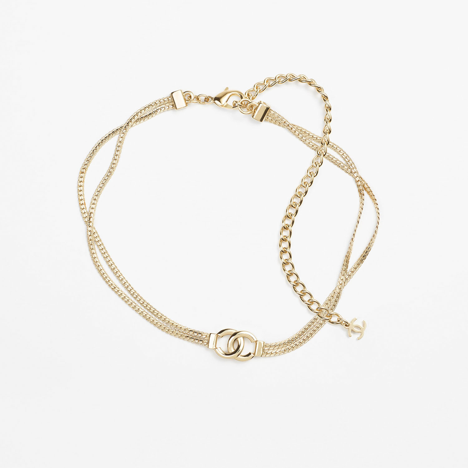 CCN533 Metal snake chain choker necklace - ccjewelryacc