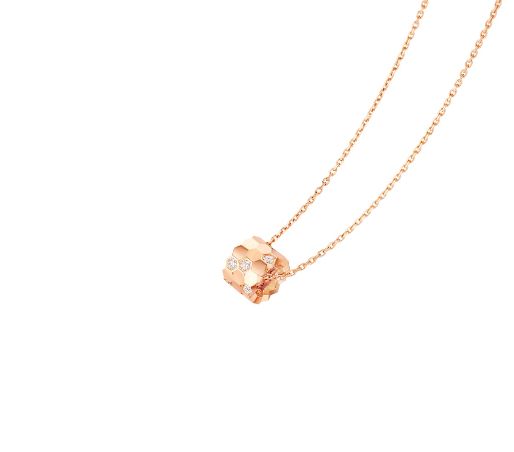 CMNS001 S925 Sterling silver diamond Bee My Love Petit Modele pendant necklace - ccjewelryacc