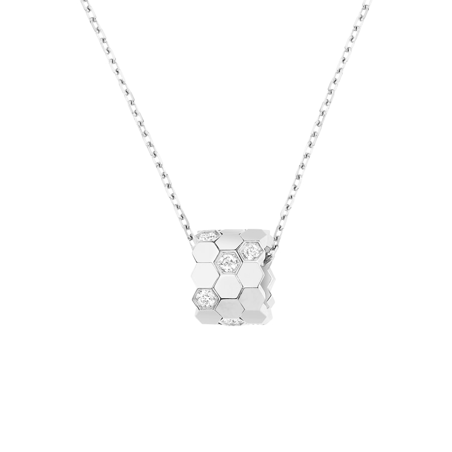 CMNS001 S925 Sterling silver diamond Bee My Love Petit Modele pendant necklace - ccjewelryacc