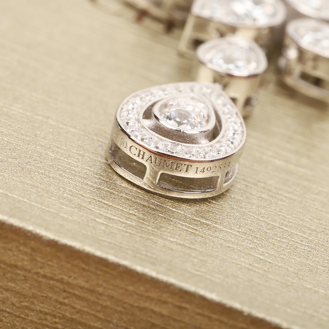 CMNS005 S925 Sterling silver diamond Josephine Necklace - ccjewelryacc