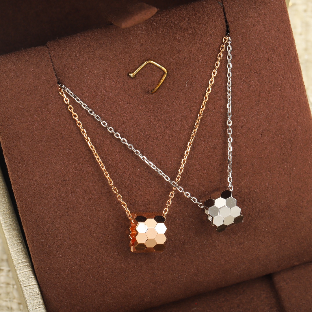 CMNS002 S925 Sterling silver Bee My Love Petit Modele pendant necklace - ccjewelryacc