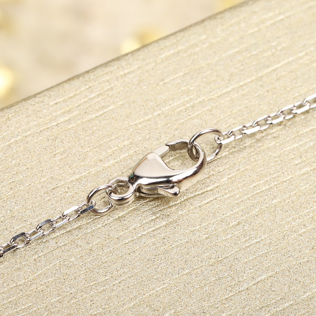 CMNS005 S925 Sterling silver diamond Josephine Necklace - ccjewelryacc