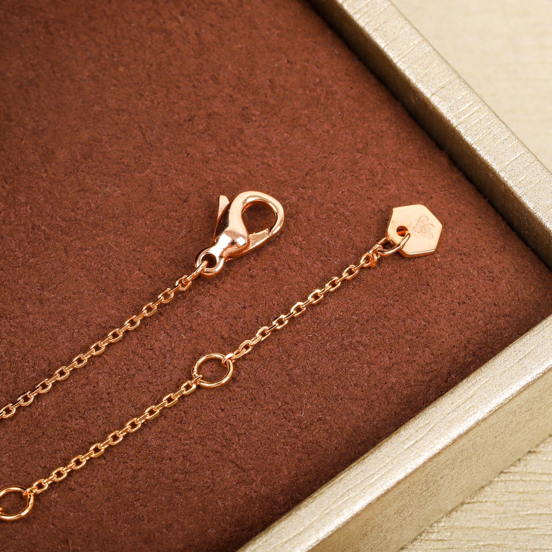 CMNS004 S925 Sterling silver Médaillon Bee My Love pendant necklace - ccjewelryacc