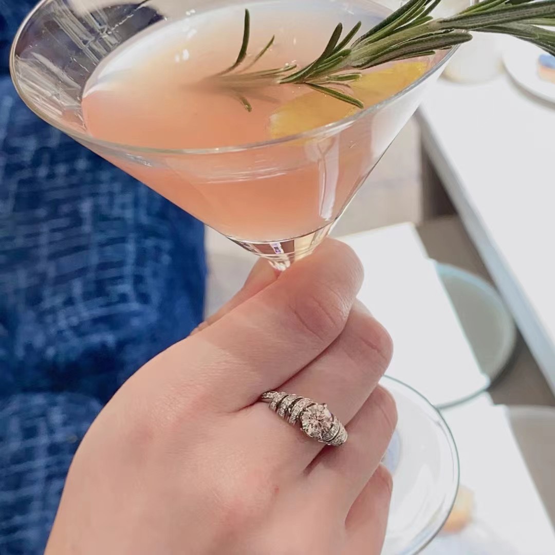 CMRS001 S925 Sterling silver 18k white gold plated Diamond ring - ccjewelryacc