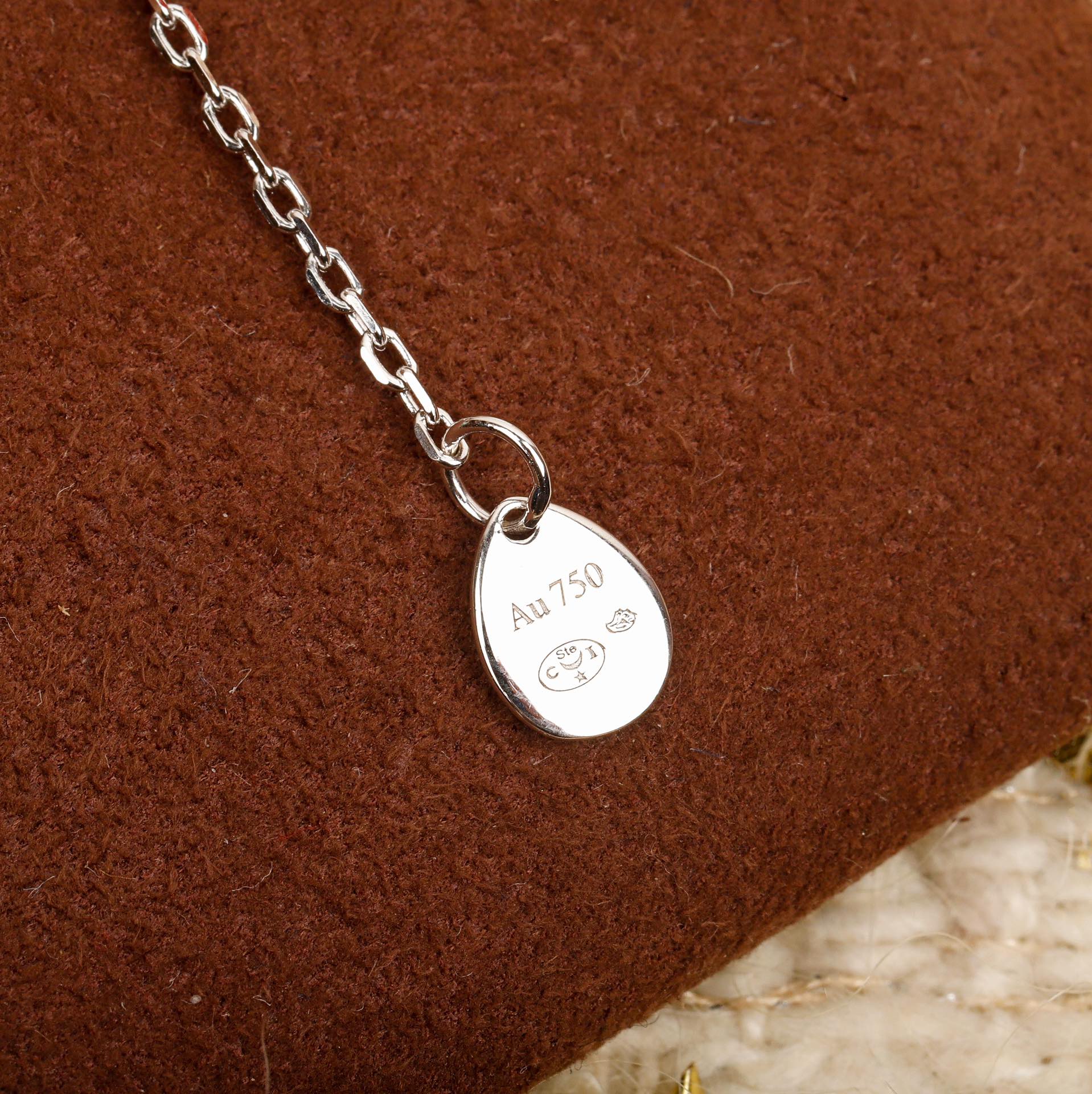 CMNS015 S925 Sterling silver Drop-shaped diamond Josephine Aigrette pendant Necklace - ccjewelryacc