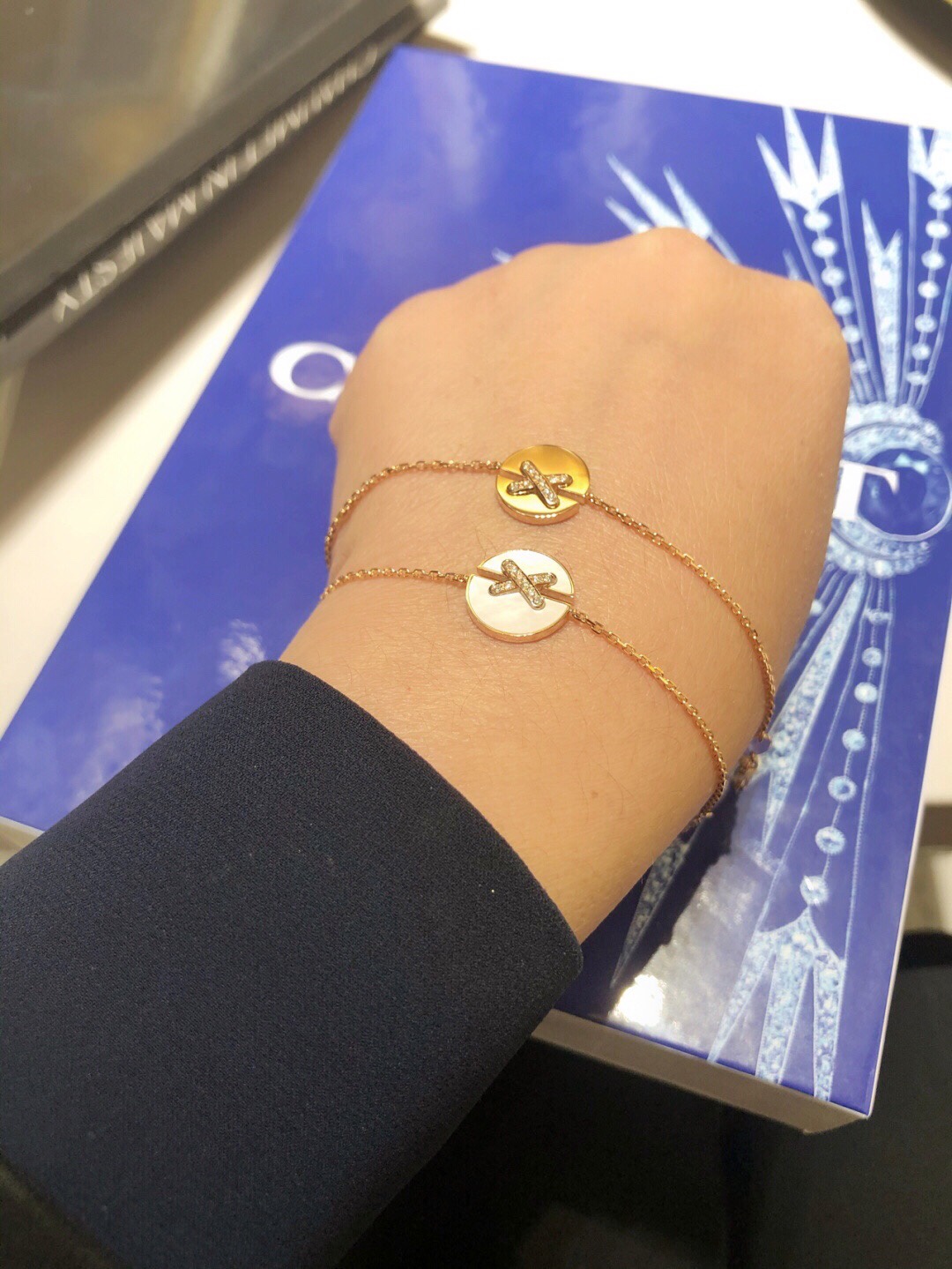 CMSS003 S925 Sterling silver Jeux de Liens Harmony Bracelet chain - ccjewelryacc