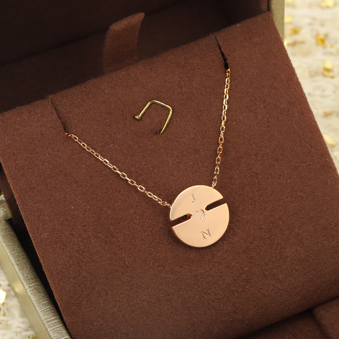 CMNS010 S925 Sterling silver Jeux de Liens Harmony pendant necklace - ccjewelryacc