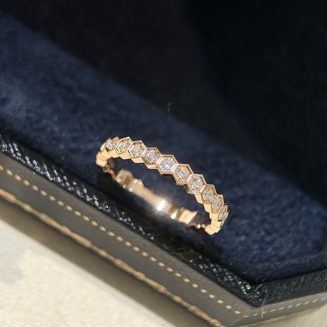 CMRS004 S925 Sterling silver Full diamond Bee My Love Ring - ccjewelryacc