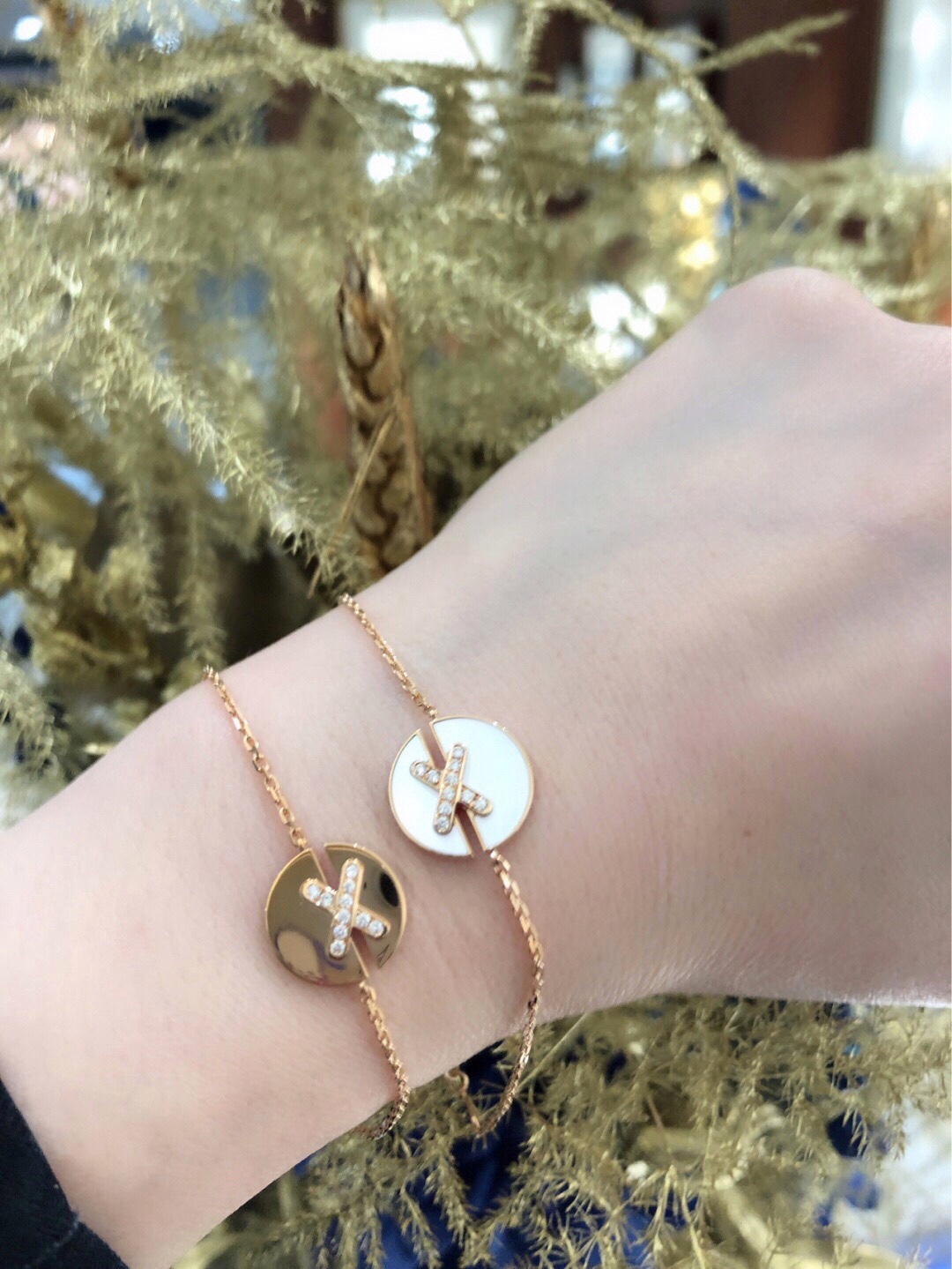 CMSS003 S925 Sterling silver Jeux de Liens Harmony Bracelet chain - ccjewelryacc