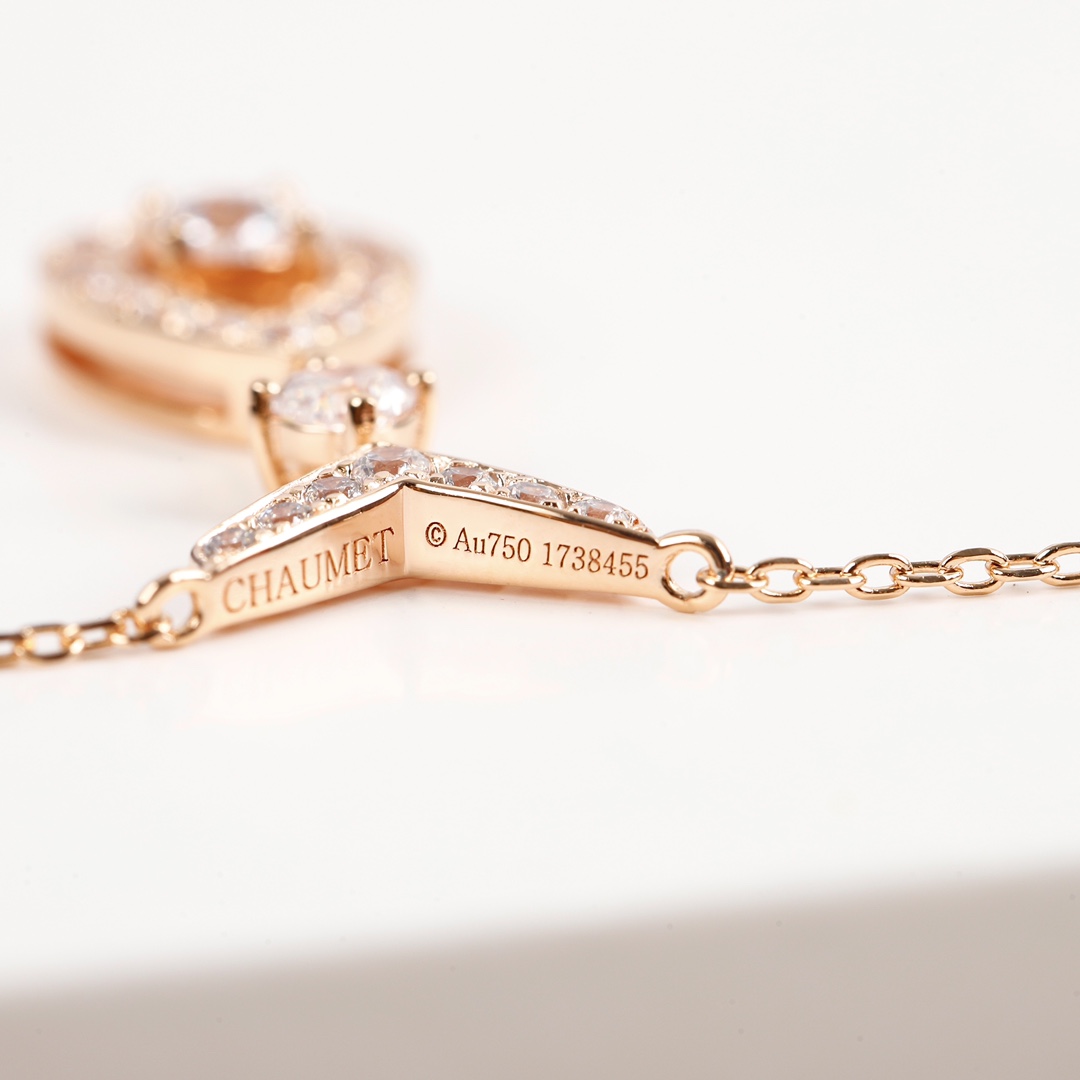 CMNS011 S925 Sterling silver diamond Josephine pendant Necklace - ccjewelryacc