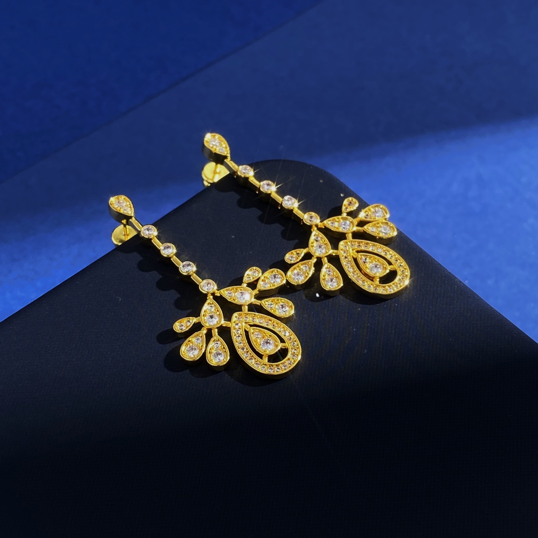 CME005 Josephine Aigrette Imperiale drop earrings - ccjewelryacc