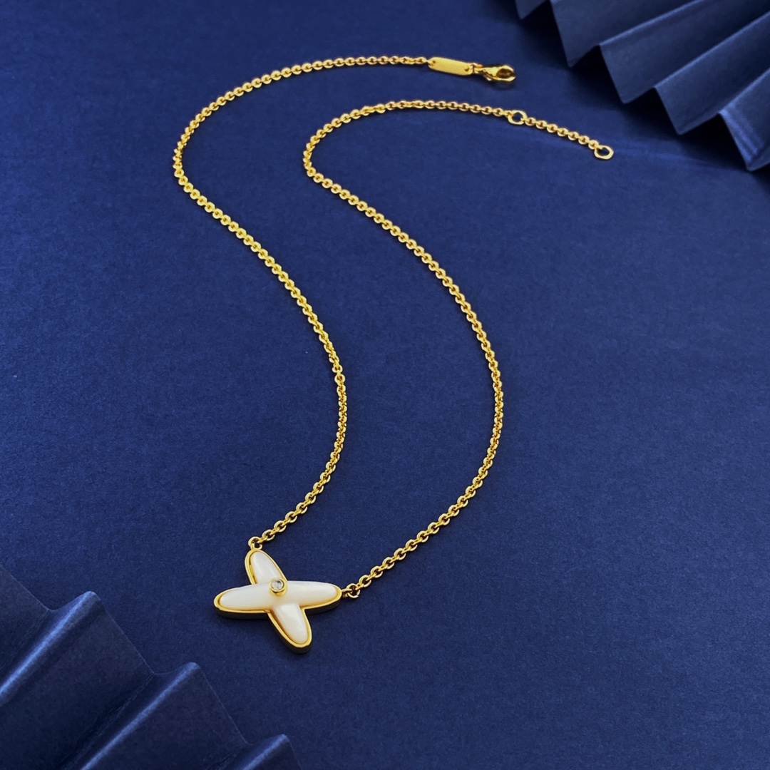 CMN002 jeux de liens X Necklace stud earring - ccjewelryacc