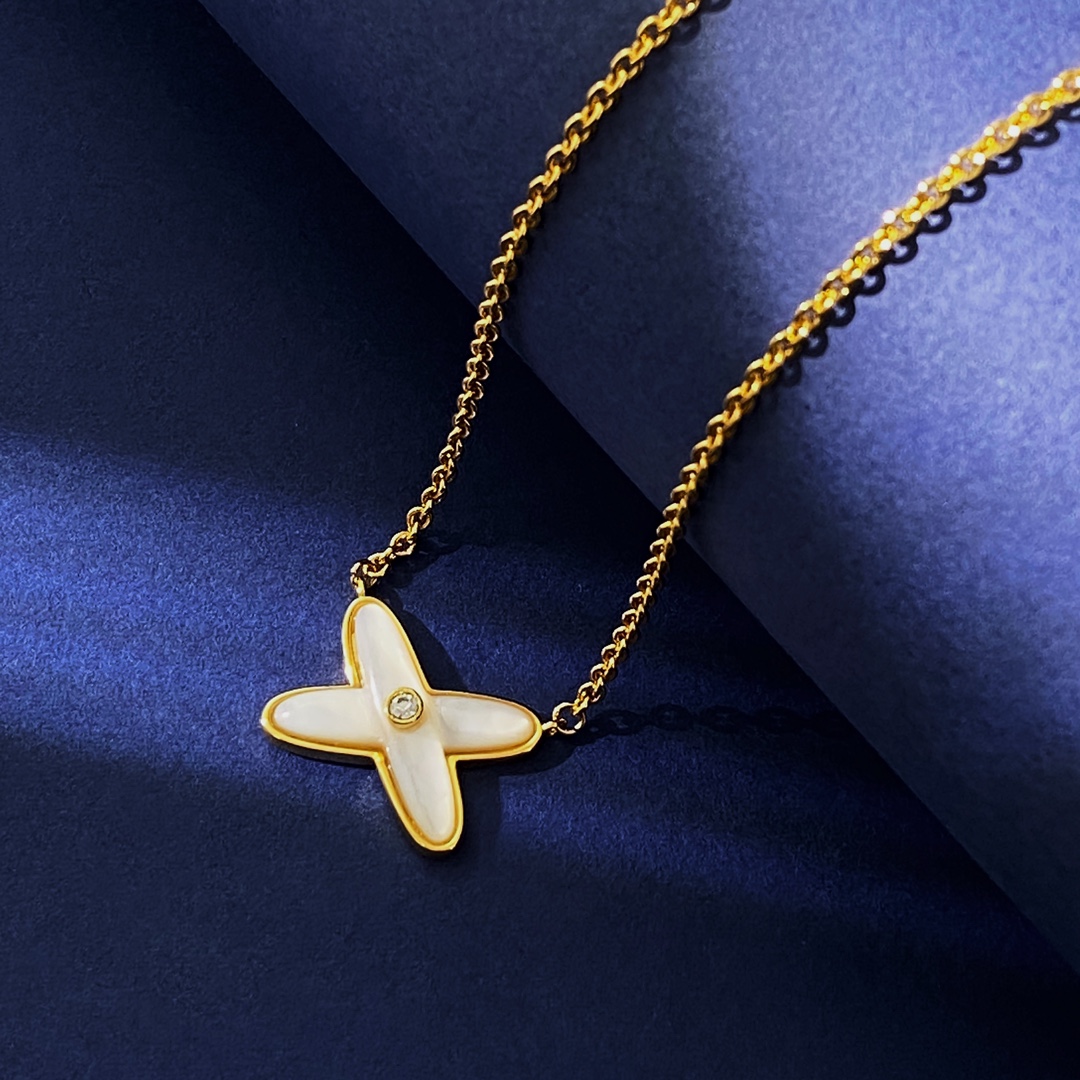 CMN002 jeux de liens X Necklace stud earring - ccjewelryacc