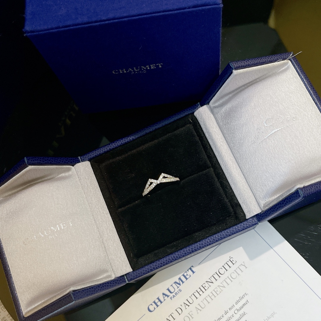 CMRS005 S925 Sterling silver 18k white gold plated Diamond liens ring - ccjewelryacc