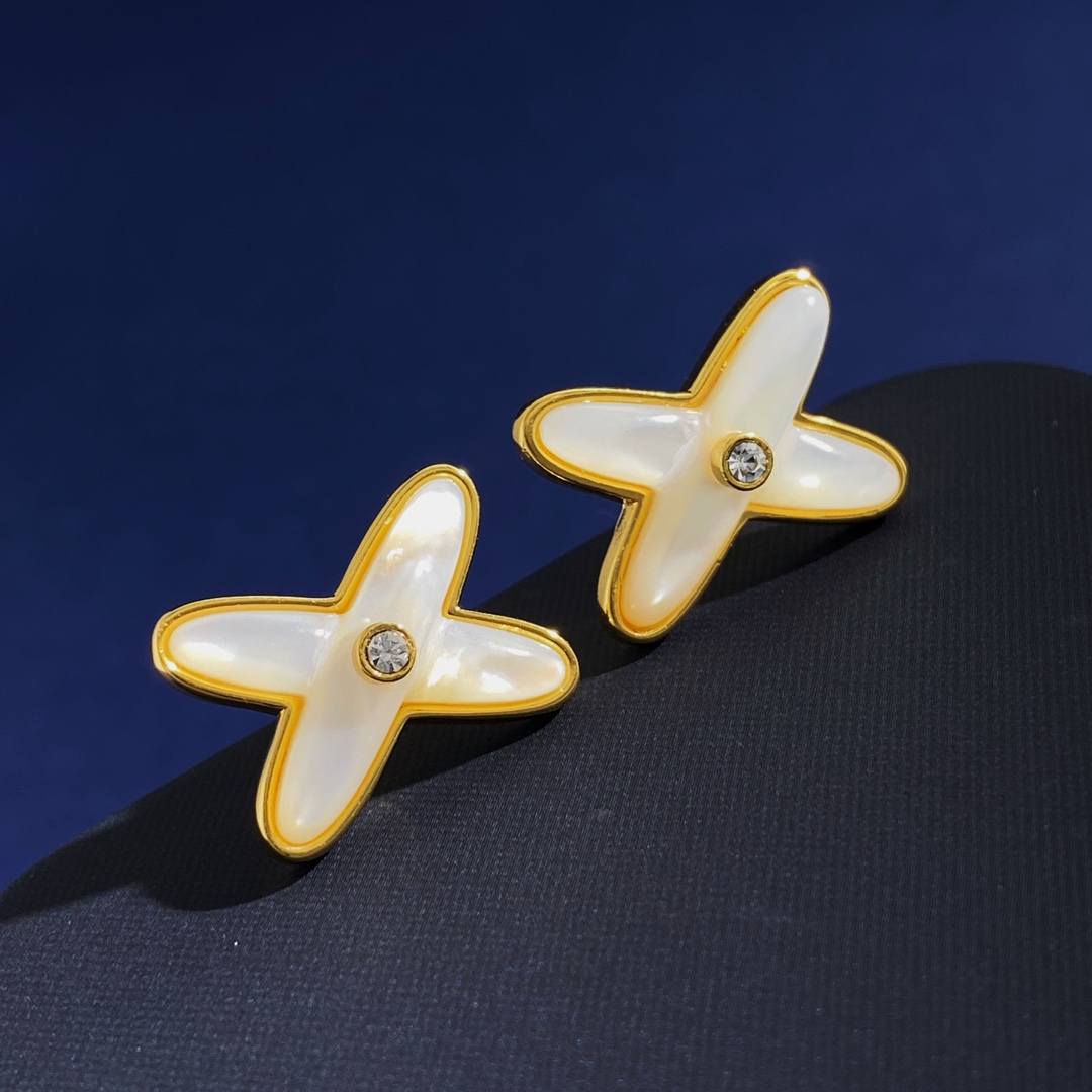 CMN002 jeux de liens X Necklace stud earring - ccjewelryacc