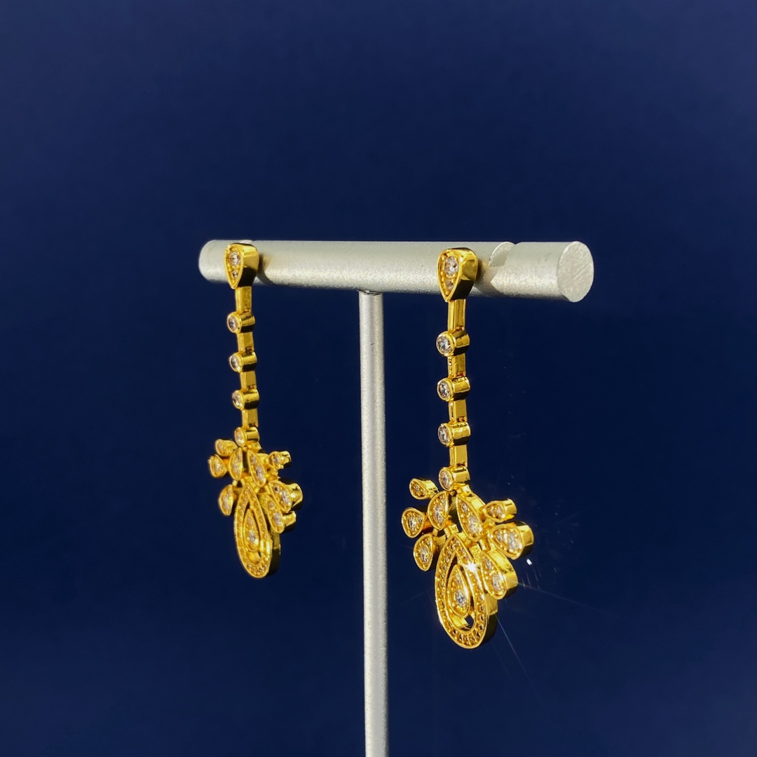 CME005 Josephine Aigrette Imperiale drop earrings - ccjewelryacc