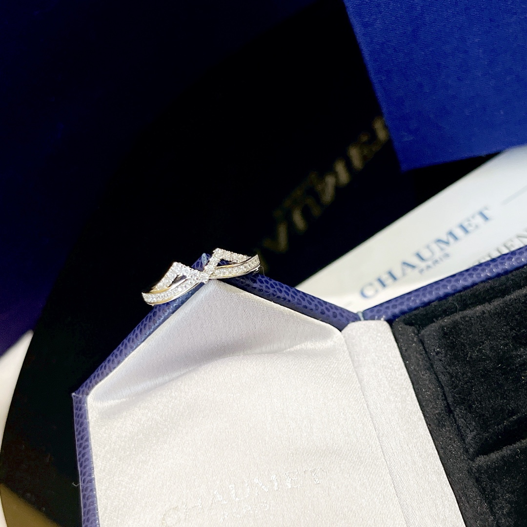 CMRS005 S925 Sterling silver 18k white gold plated Diamond liens ring - ccjewelryacc