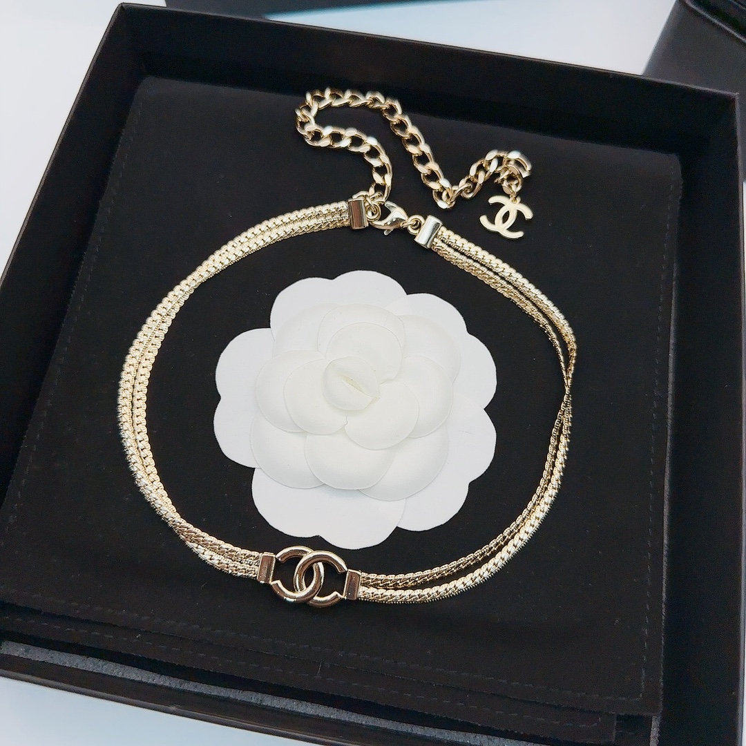 CCN533 Metal snake chain choker necklace - ccjewelryacc