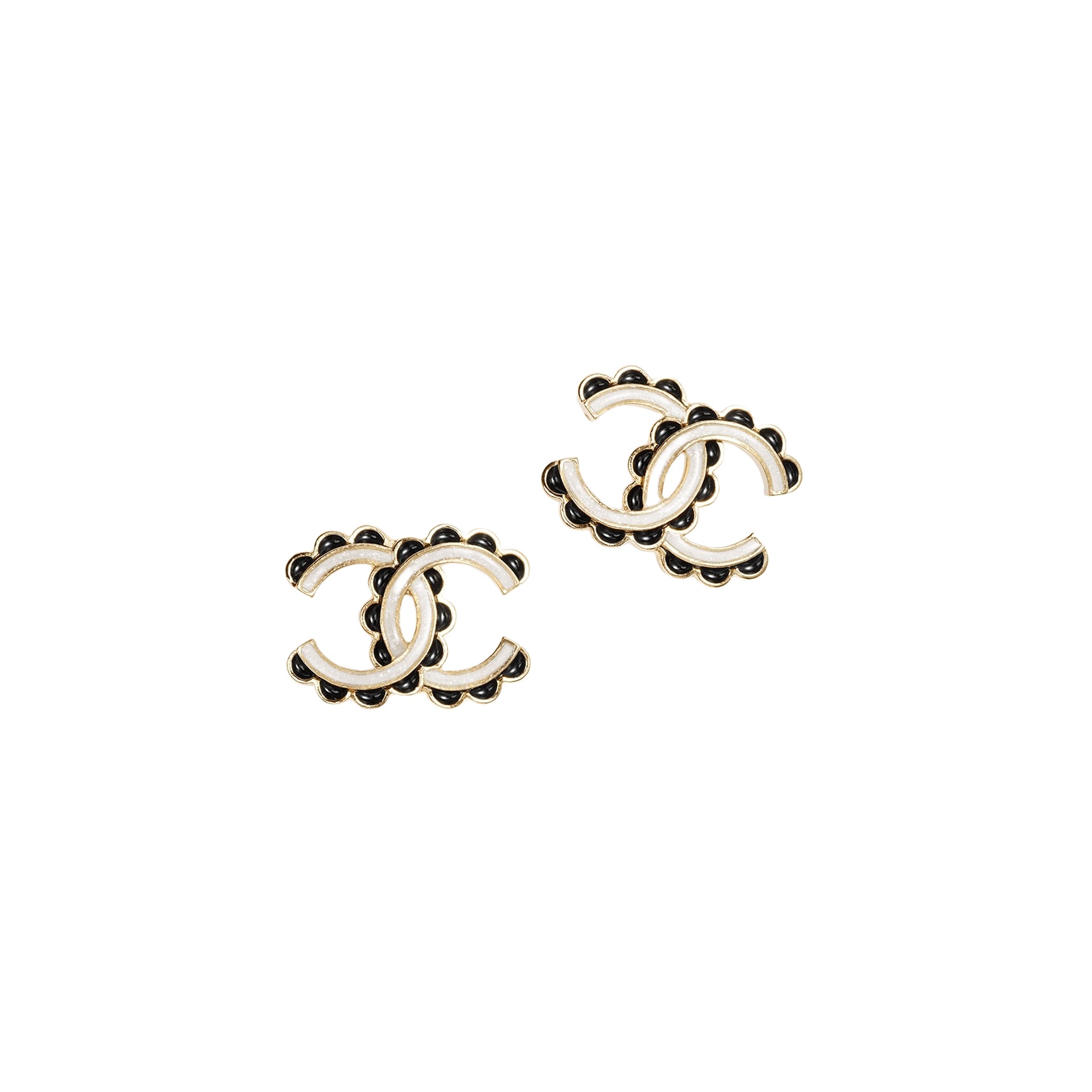 CCE858 24B Metal cc logo Stud earring - ccjewelryacc