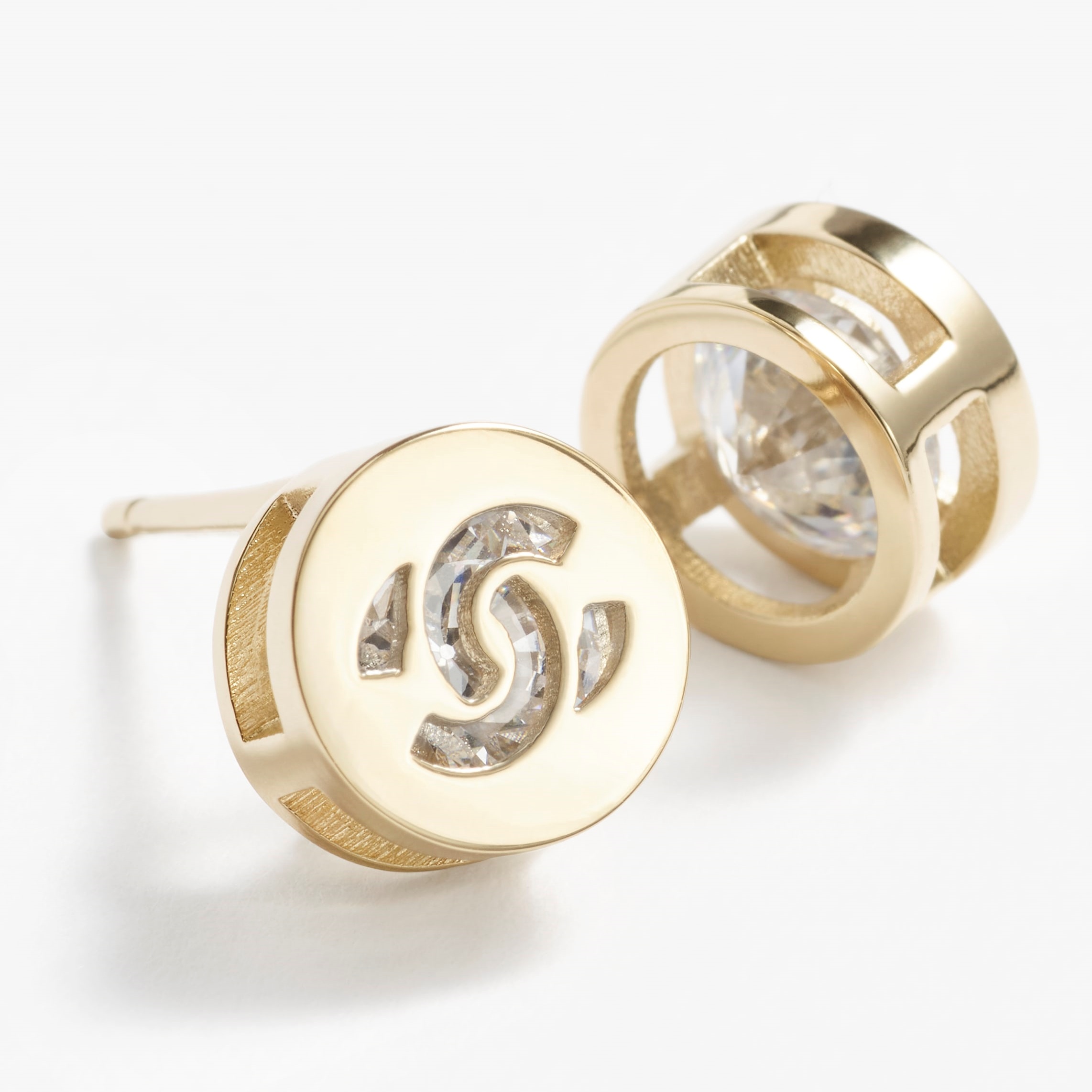 CCE526 24B CC stud earring - ccjewelryacc