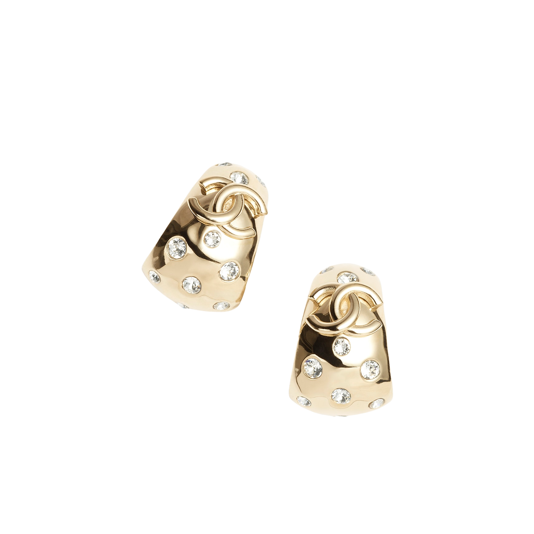 CCE856 24B Metal cc logo Hoop earring - ccjewelryacc