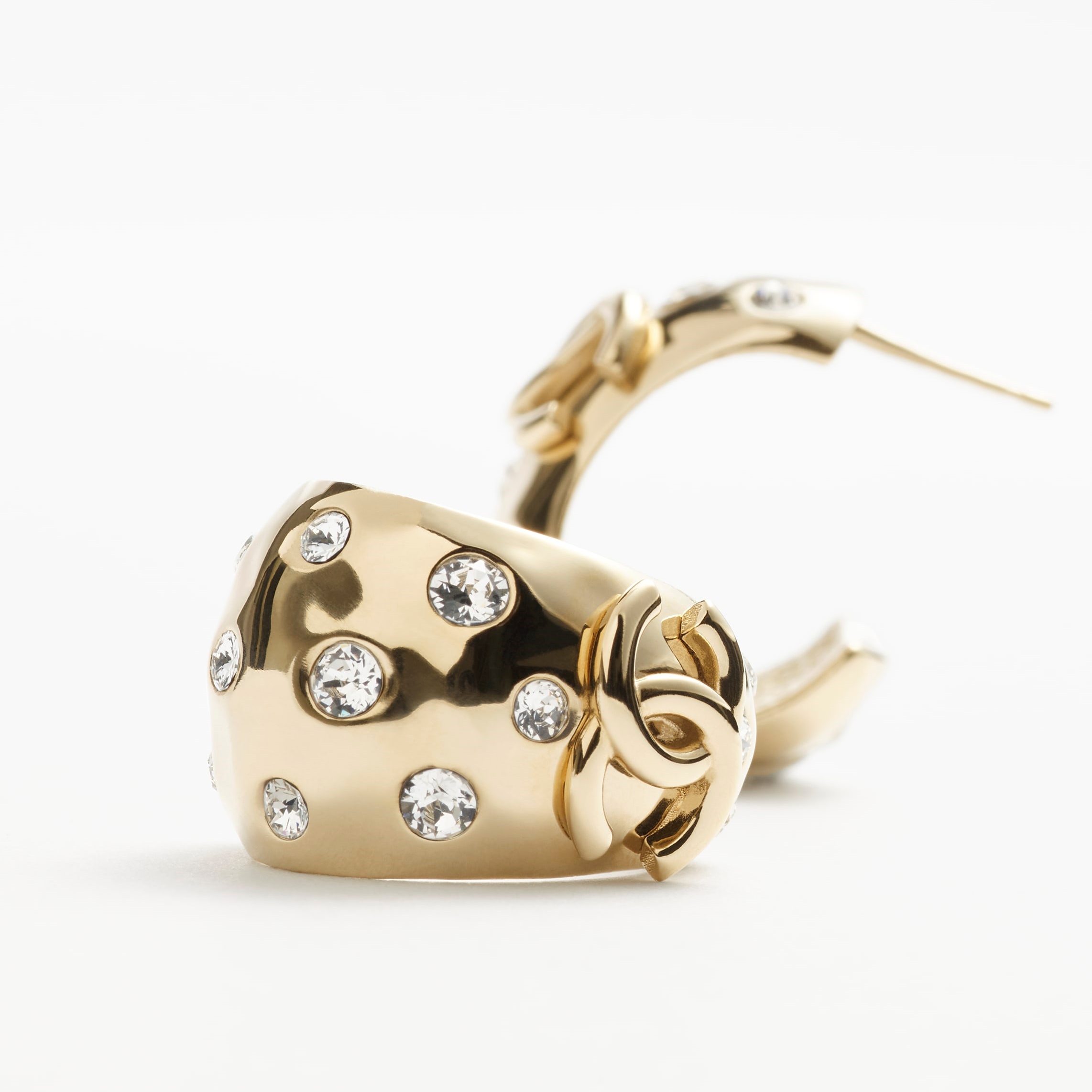 CCE856 24B Metal cc logo Hoop earring - ccjewelryacc