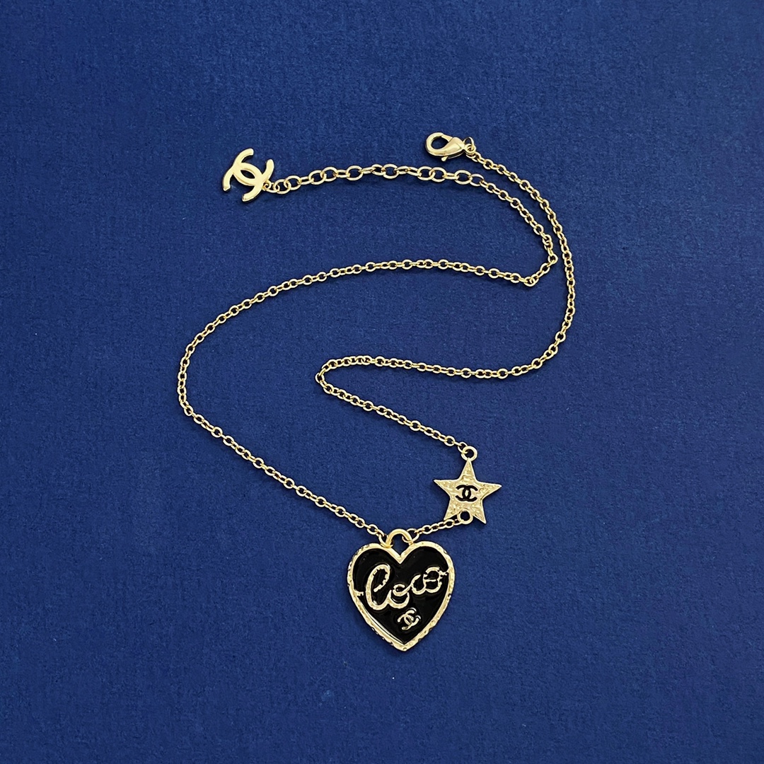 CCN396 24p CC Cowboy heart Pendant Necklace - ccjewelryacc