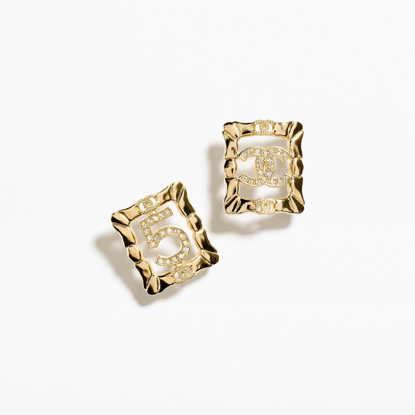 CCE744 CC vintage gold stud earring - ccjewelryacc