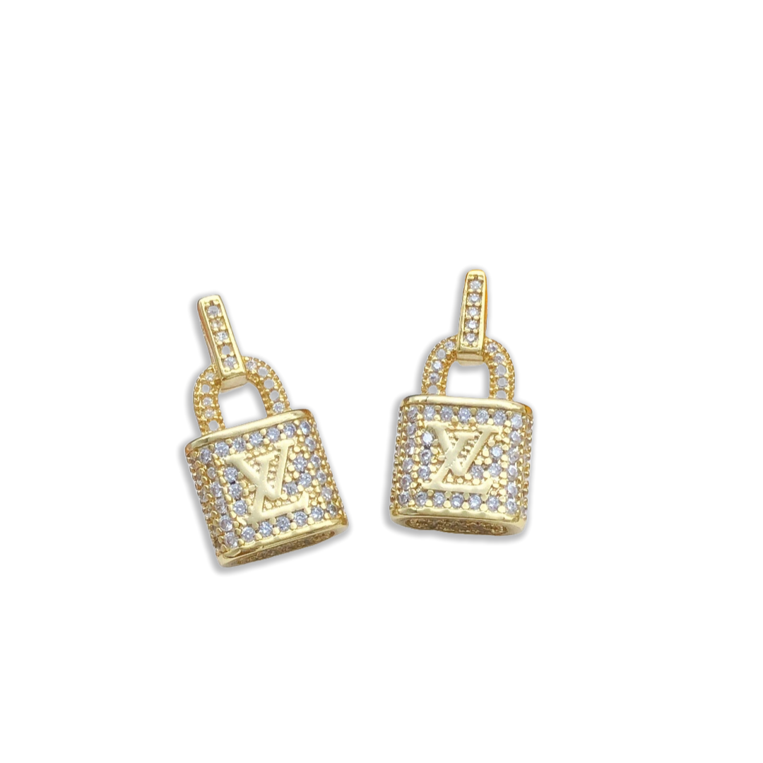 LVE069 Padlock earrings - ccjewelryacc