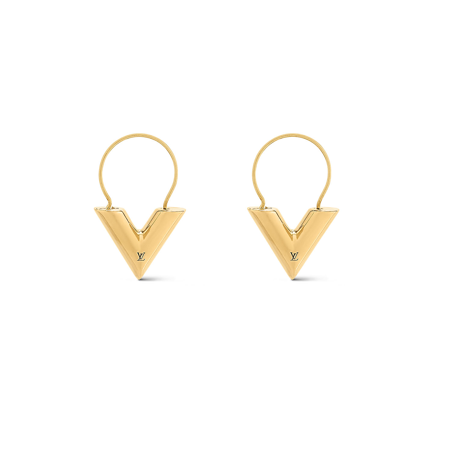 LVE002 V logo hoop earrings - ccjewelryacc