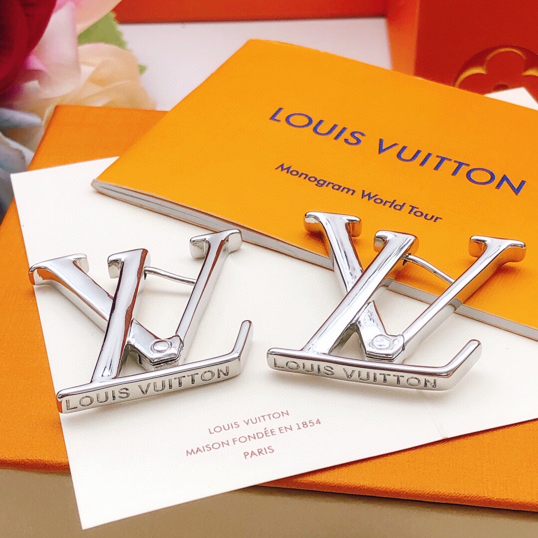 LVE084 Metal VL Lconic earring - ccjewelryacc