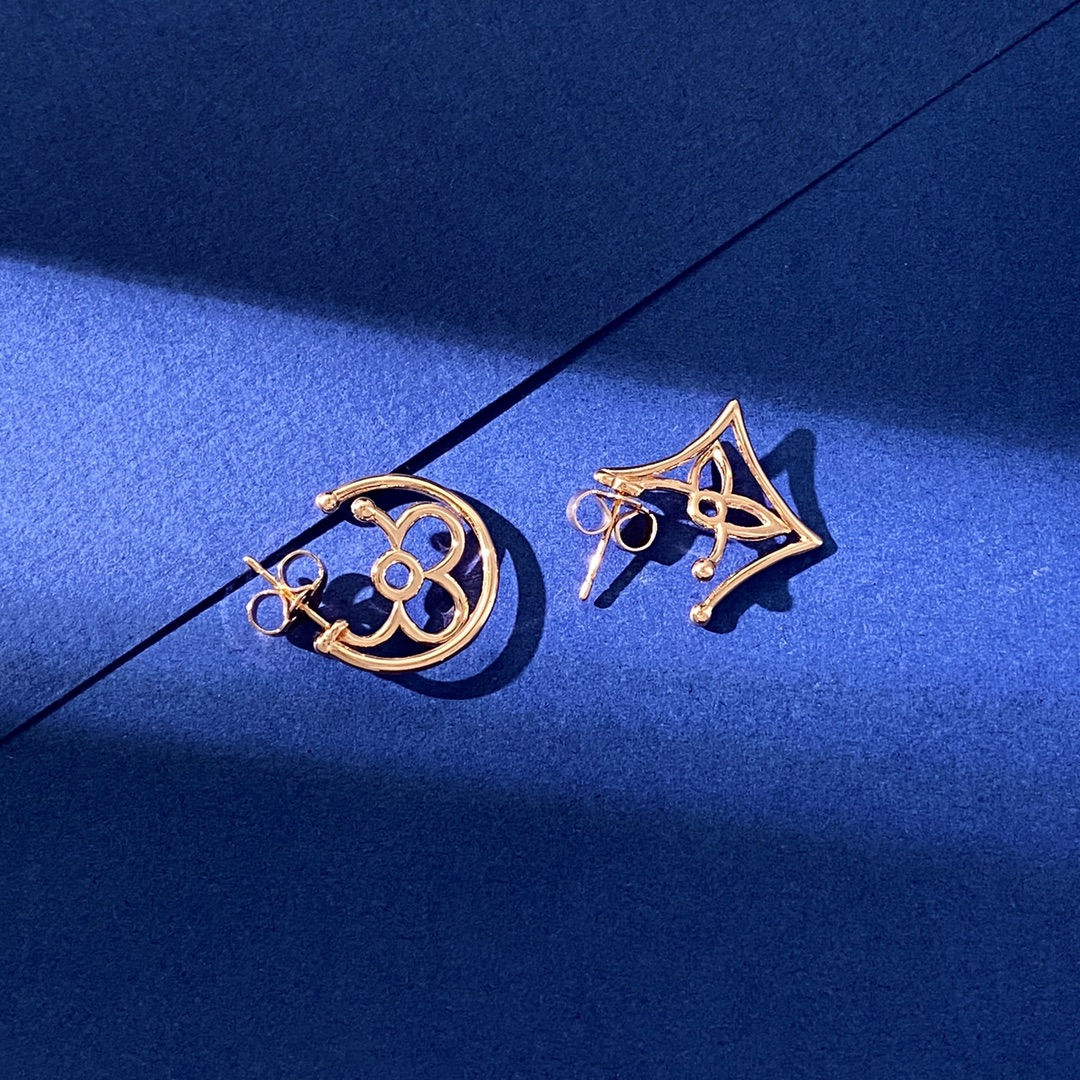 LVE079 Metal VL Twiggy Earrings - ccjewelryacc