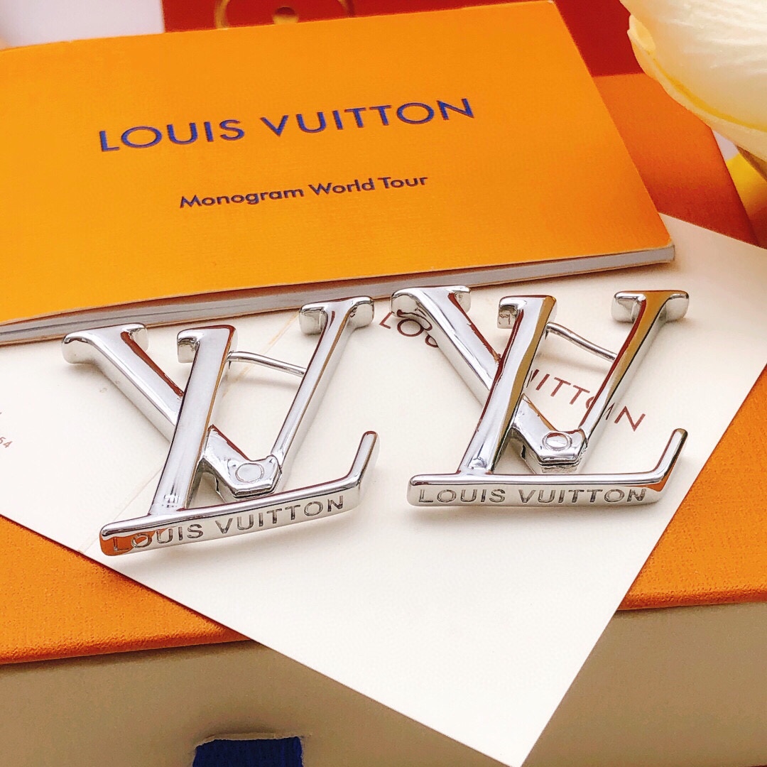 LVE084 Metal VL Lconic earring - ccjewelryacc