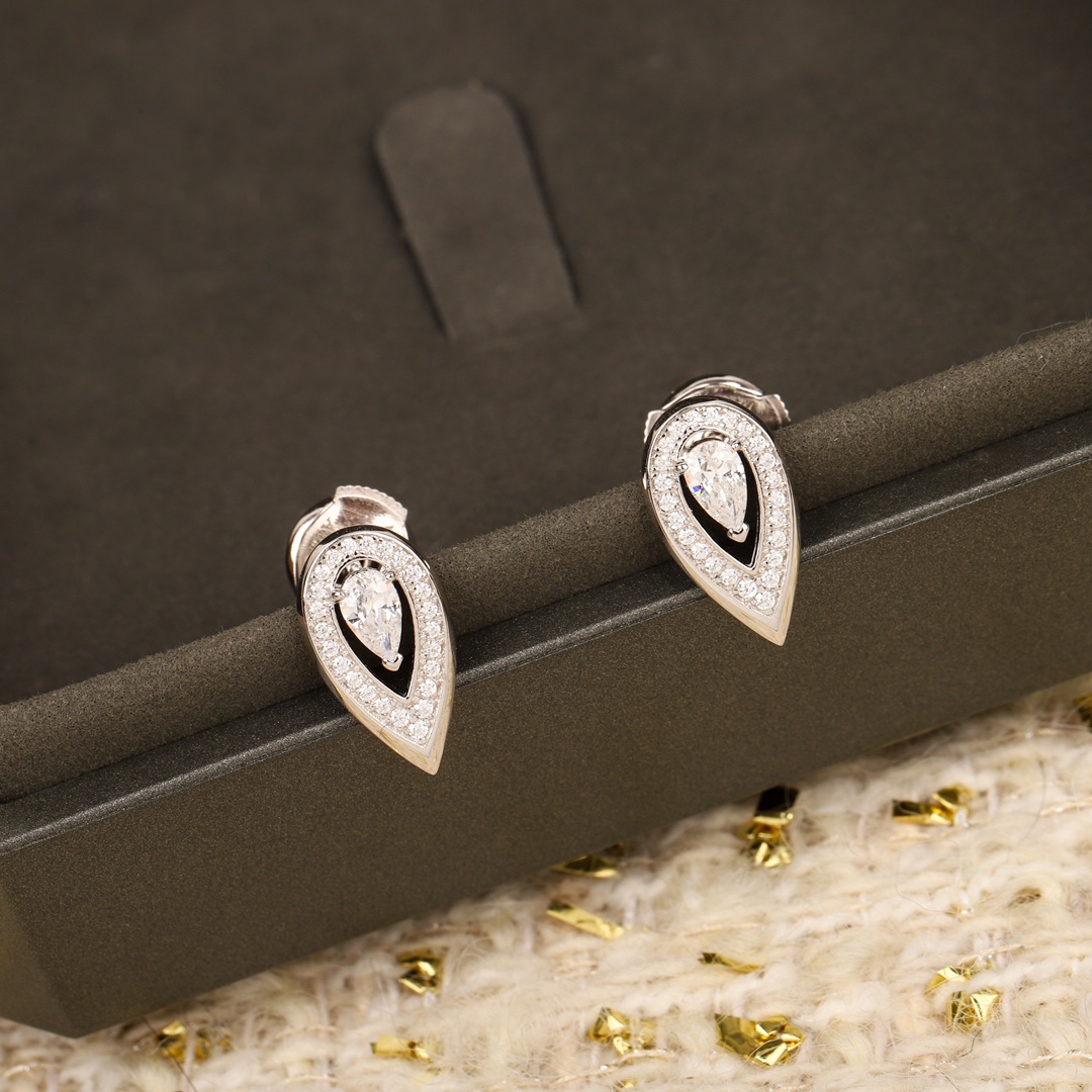 MSEV002 Fiery diamond stud earring - ccjewelryacc