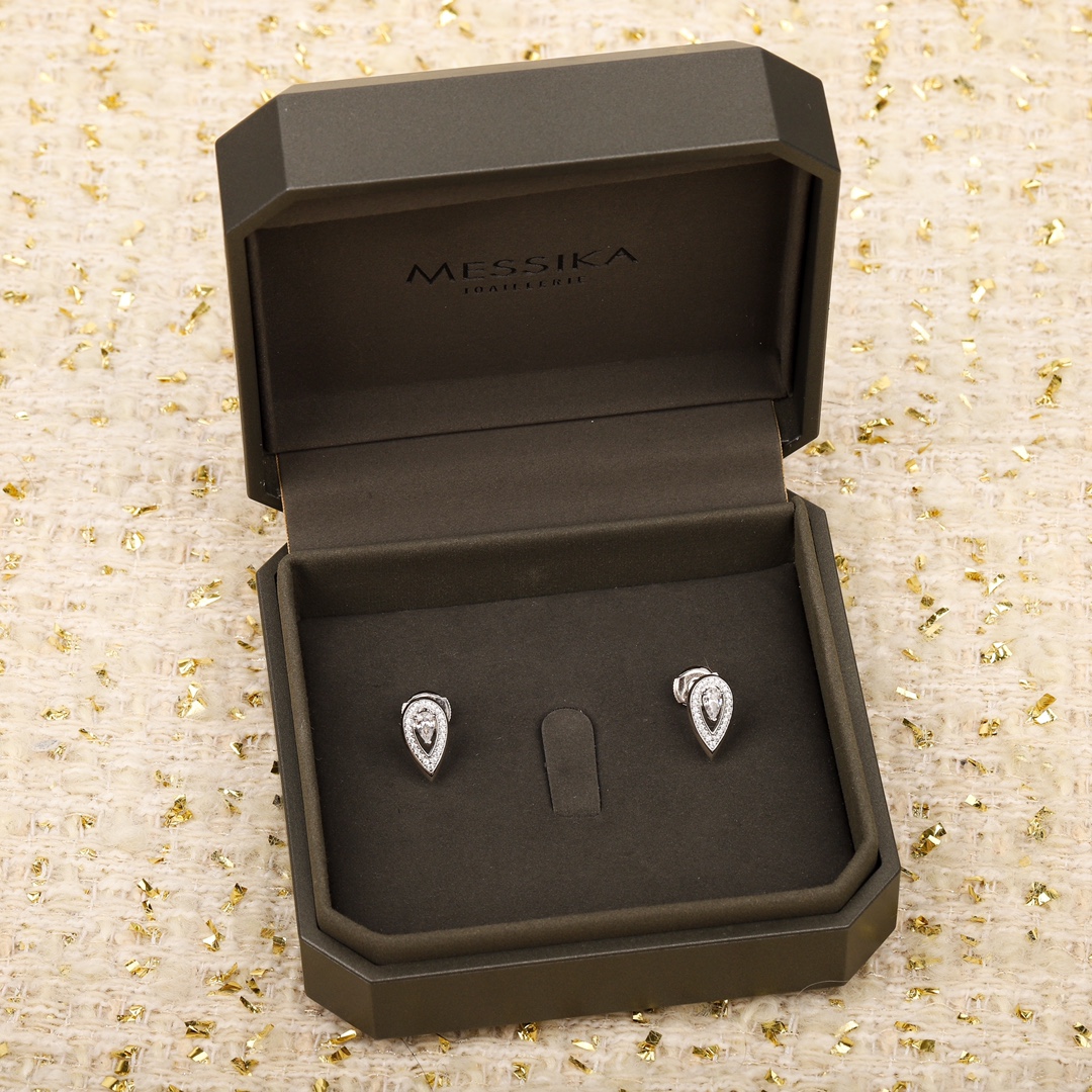 MSEV002 Fiery diamond stud earring - ccjewelryacc