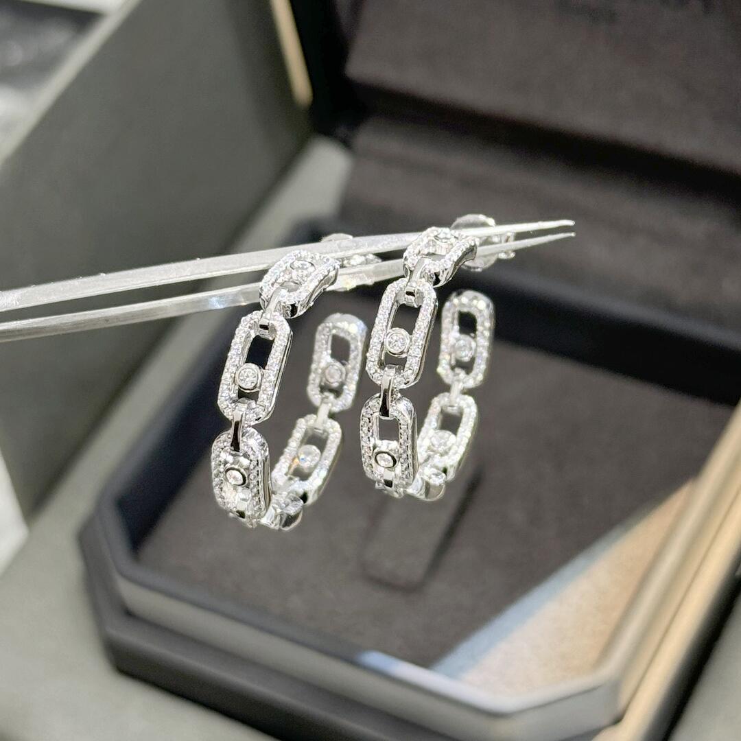 MSEV007 Creoles Move Link PM hook earrings - ccjewelryacc