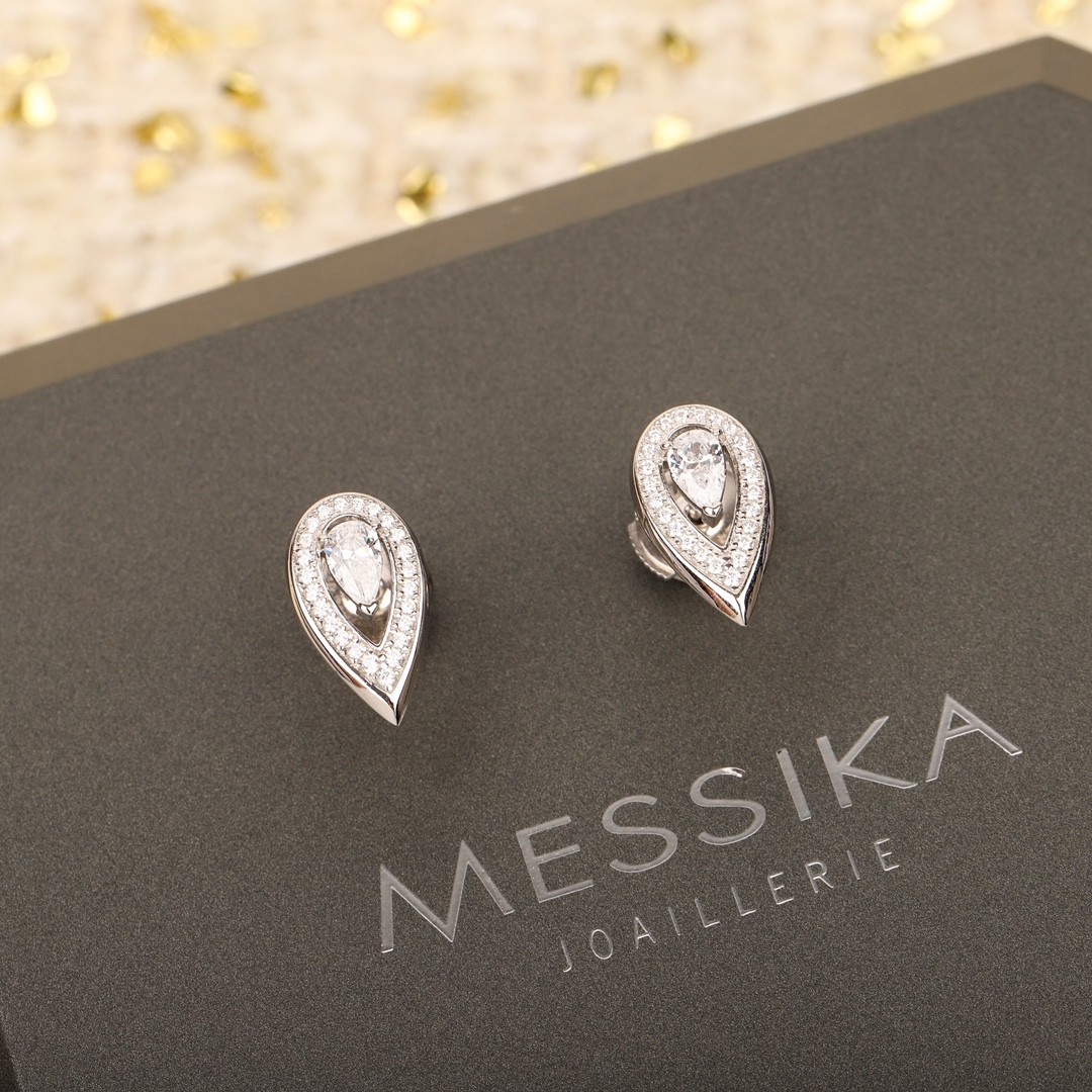 MSEV002 Fiery diamond stud earring - ccjewelryacc