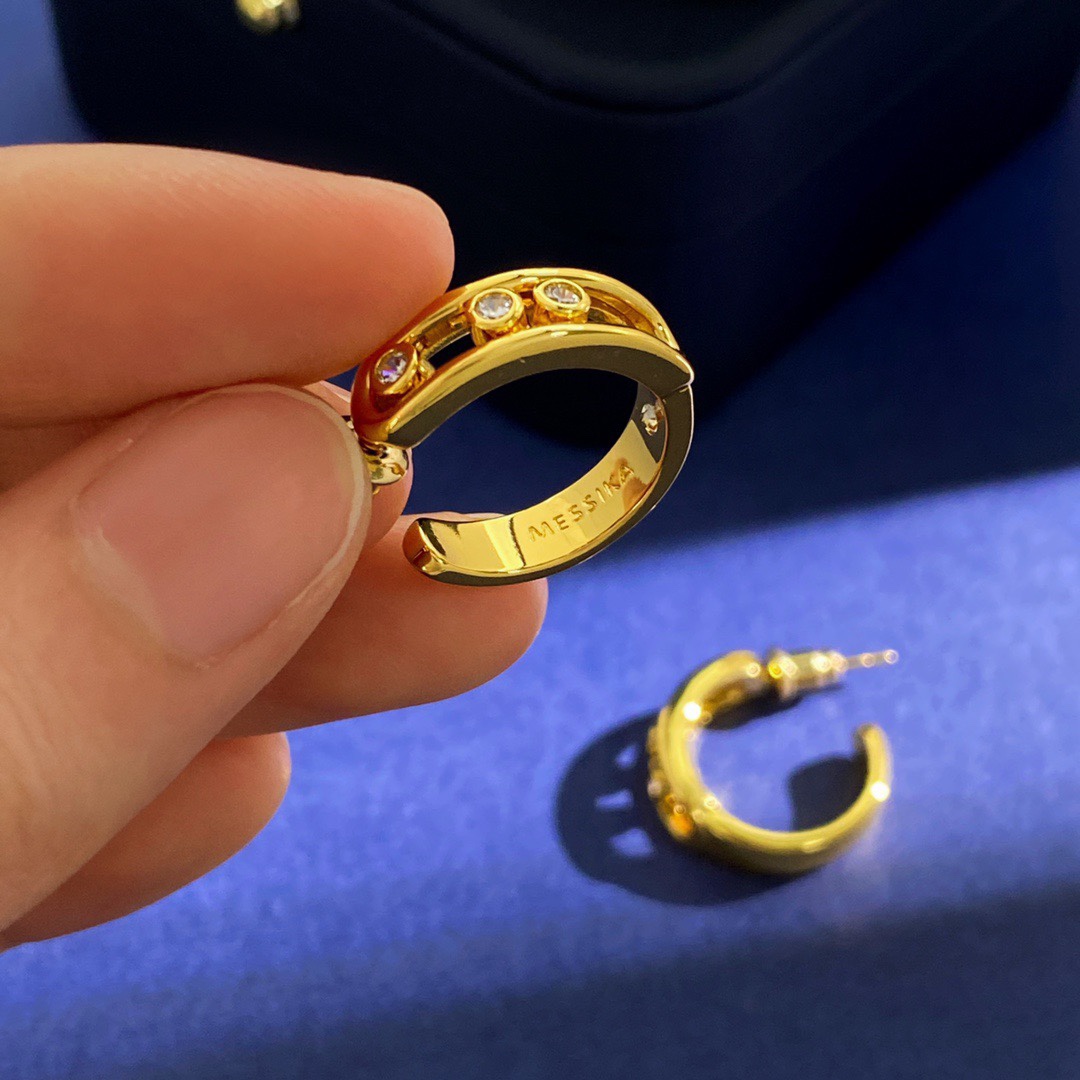 MSEV012 Creoles Move hook Earrings - ccjewelryacc