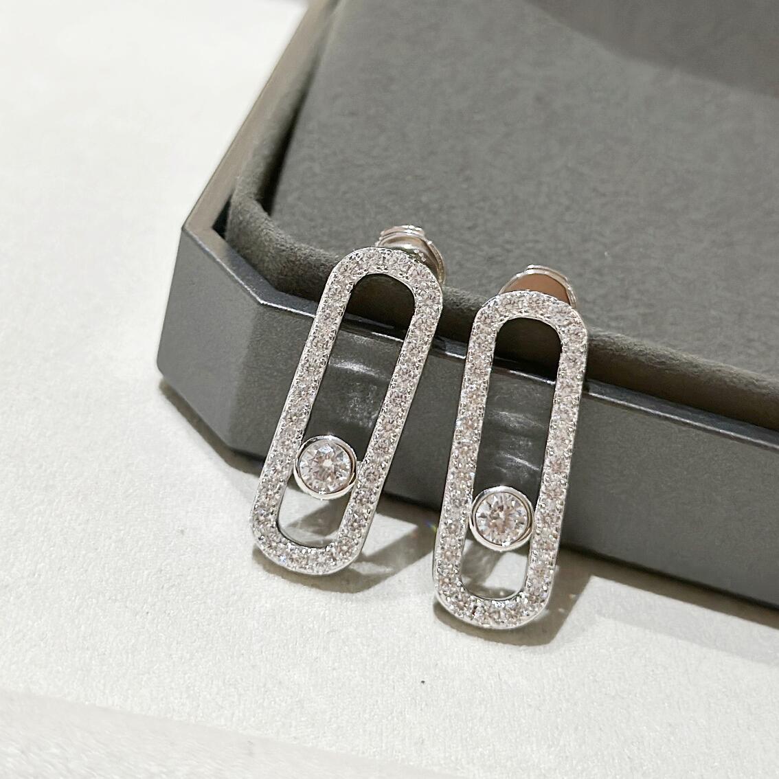 MSEV001 Move uno pavees diamond stud earring - ccjewelryacc