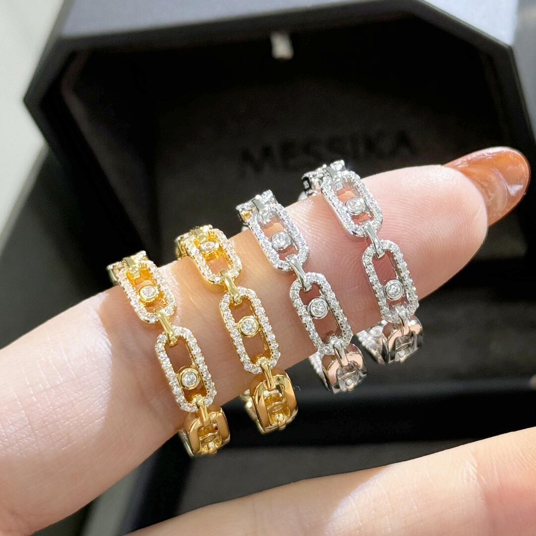 MSEV007 Creoles Move Link PM hook earrings - ccjewelryacc