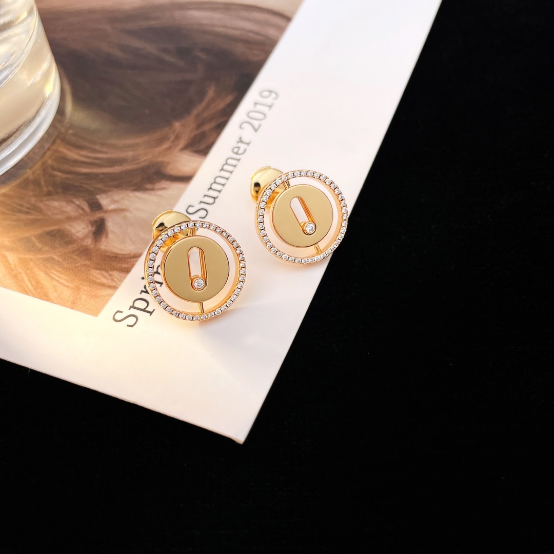 MSEV010 Puces Lucky Move stud earring - ccjewelryacc