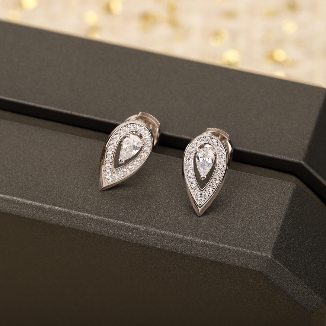 MSEV002 Fiery diamond stud earring - ccjewelryacc