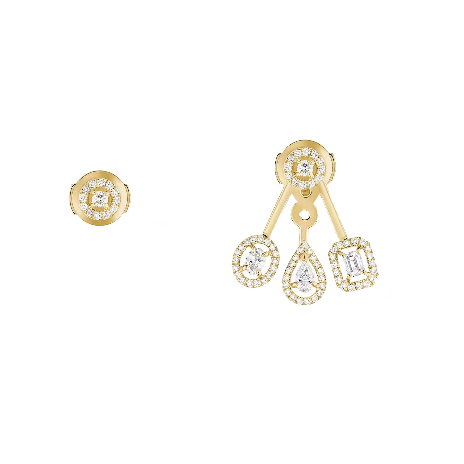 MSEV008 My Twin Trio earrings - ccjewelryacc