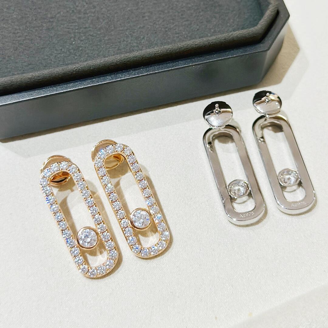 MSEV001 Move uno pavees diamond stud earring - ccjewelryacc