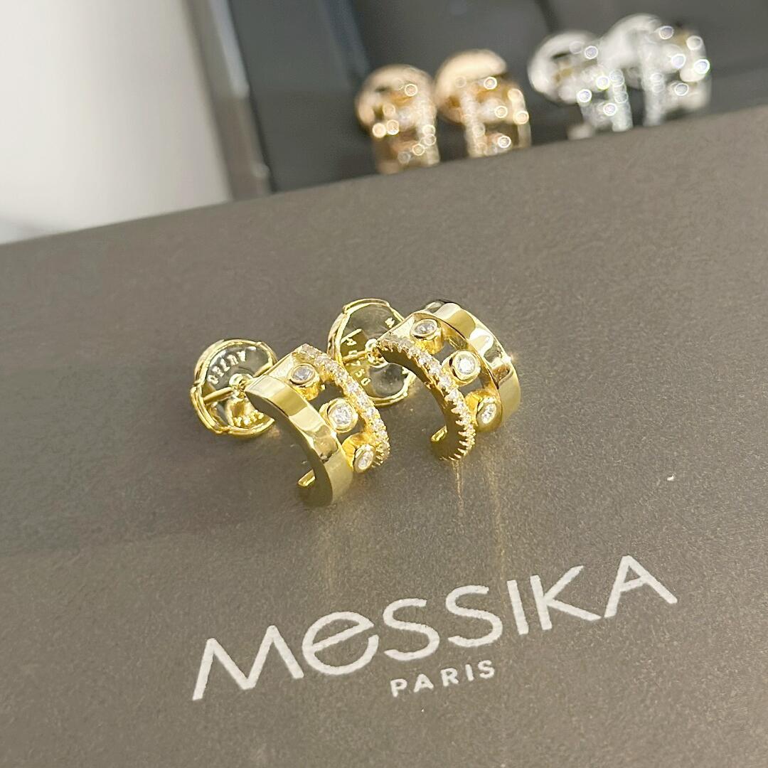 MSEV004 Mini Creoles Move Romane hook earrings - ccjewelryacc