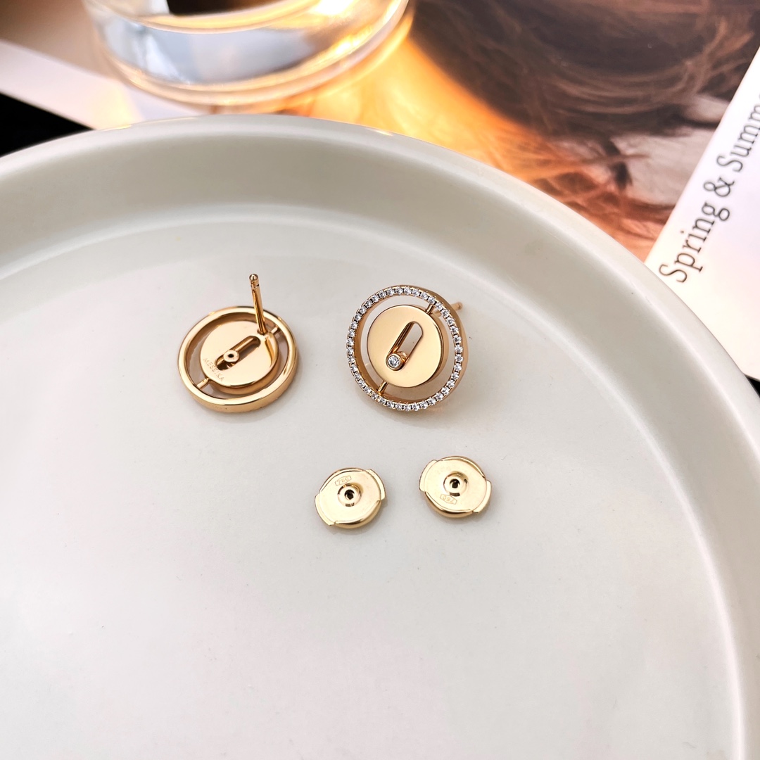 MSEV010 Puces Lucky Move stud earring - ccjewelryacc