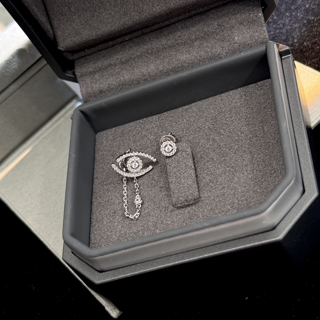 MSEV009 Lucky Eye Pavees earrings - ccjewelryacc